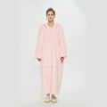 Pikkukuva 7 / 11: Hupullinen Lazy Blanket -villapaita, kaksikerroksinen peittopusero naisille, suojaa kylmältä syksyllä ja talvella, lämpöpyjama Leopard print-Long