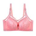 Miniatyrbilde 1 av 4: Full Cup Blonde BH-er for Kvinner med Mesh Push Up Sexy BH Sexy Undertøy Kvinnelig Hverdagsklær Pink 42D