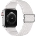 Miniatyrbilde 7 av 11: Elastisk Nylon Solo Loop Rem for Apple Watch Band 44mm 40mm 38mm 42mm Justerbart Armbånd iWatch Series 3 4 5 6 Se Armbånd Black red 38mm or 40mm