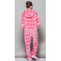 Pikkukuva 4 / 4: Naisten lumihiutalepyjama Flanelli Talvi Pyjama Sarjakuva Punainen Lintu Seksikäs Hupullinen Pijama Yöasut Onesies Aikuisille Red M