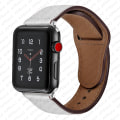 Miniatyrbilde 8 av 11: Lærreim for Apple Watch-rem 44mm 40mm 42mm 38mm 44 mm Smartklokke Tilbehør armbånd iWatch 3 4 5 SE 6 7 coffee brown 42mm or 44mm