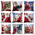 Miniatyrbild 5 av 11: Jultomten Jul Dörrmatta Kuddfodral Juldekorationer för Hemmet 2023 Navidad Ornament Julgransprydnader Nyårspresenter C - 002