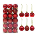 Miniatyrbild 3 av 11: 1 låda Julkulor Julgranskulor Julhängen Hängande Trädekorationer Hemfestdekor 2023 Nyårspresent Noel Navidad 6pcs 6cm-C as picture