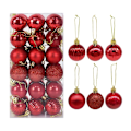 Miniatyrbilde 3 av 11: 1 eske Julekuler Juletrepynt Julekule Xmas Hengende Treanheng Hjemmefestdekor 2023 Nyttårsgave Noel Navidad 6pcs 6cm-C as picture
