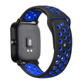Miniatyrbild 1 av 11: 20mm/22mm Silikonarmband för Amazfit GTS/2/2e/GTS2 Mini/GTR 42mm/47mm/GTR2/2e/stratos 2/3 Sportklocka Armband Amazfit bip armband black blue 20mm watch band