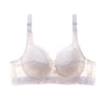Miniatyrbilde 1 av 5: Store BH-er for kvinner Full Dekning Sexy Blonde Push Up Brystholder Justerbar Full Cup Stor Størrelse BH Stor Cup White 38C