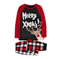 Miniatyrbillede 1 af 8: Julepyjamas Matchende Familie Pyjamassæt Tegneserie Voksen Børn Tøj Top + Stribede Bukser Jule Nattøj Sæt Daddy XXL