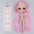 Miniatyrbilde 11 av 11: Neo Blyth Dukke Tilpasset NBL Skinnende Ansikt, 1/6 OB24 BJD Kuleleddsdukke Tilpassede Blyth Dukker for Jente, Gave til Samling NBL09 NBL23