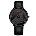 Miniatyrbild 7 av 10: Mesh Armbandsur Modetrend Bälte Quartz Klocka Herr Student Black belt