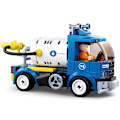 Miniatyrbillede 8 af 9: By Bygning Klods By Store Køretøjer Kommunal Bil Skraldebil Lysreparationsbil Vejfejemaskine Sprinklervogn Klodser Legetøj B0781B No box