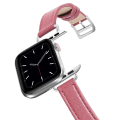 Miniatyrbild 11 av 11: Äkta Läder Loop Armband Bälte för Apple Watch SE 7654 42MM 38MM 44MM 40MM Rem på Smart iWatch 3 Klockarmband 45mm off white 44mm