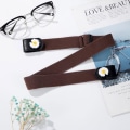 Miniatyrbillede 4 af 7: Fashion Lazy Bælte Strækbælte Elastisk Bælte Pige Studenter Jeans Sømløst Bælte Simpelt Damebælte Elastik Studenterbælte Like the picture #04