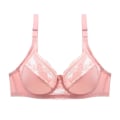 Miniatyrbild 3 av 4: Spetsbehåar i stora storlekar för kvinnor, sexig push-up-bh, tunn bralette, bekväma underkläder, lingerie-toppar, CD-kupa, behåar, kvinnliga underkläder Black 110C