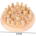 Pikkukuva 4 / 4: Oulensy Lastenjuhlapeli puusta Memory Match Stick -shakkipeli-Spa-palikka Lautapeli Opettavainen väri Kognitiivinen kyky Lelu lapsille