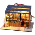 Pikkukuva 1 / 11: Cutebee DIY Nukkekoti Puinen Nukkekotisarja Miniatyyri Nukkekodin Huonekalusarja LED-leluilla Lapsille Syntymäpäivälahja L32 TD35A