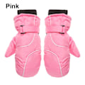 Miniatyrbilde 9 av 11: 1 Par Nye Mote Barn Vinter Snø Varme Hansker Gutter Jenter Ski Vindtett Vanntett Tykke Votter Holder Fingrene Varme C-grey 0-5 years One Size
