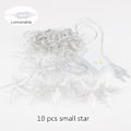 Miniatyrbillede 4 af 5: 2M Stjerne Fe Lys Jule Stjerne Lyskæde Guirlande Led Gardiner Bryllup/Hjem/Fest/Have/Fødselsdag Dekoration Belysning Multicolor 2M 90LEDs