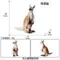 Pikkukuva 7 / 11: Kenguru Mallisarja Lasten Simulaatio Eläinmalli Syntymäpäiväkakun Koristelu Kangaroo model three sets [0.096KG]]
