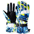 Miniatyrbillede 8 af 11: Vinter Snowboard Ski Handsker PU Læder Skridsikker Touch Screen Vandtæt Motorcykel Cykling Fleece Varme Snehandsker Unisex Snowboard Gloves2 M