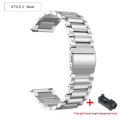 Miniatyrbild 8 av 11: Armband för HUAWEI WATCH GT 2 Pro gt2pro Metall rostfritt stål Armband för HUAWEI gt2 pro Klockarmband Tillbehör Silver rose For HUAWEI GT2 Pro