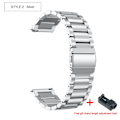 Pikkukuva 1 / 11: Ranneke HUAWEI WATCH GT 2 Pro gt2pro -kelloon, metallinen ruostumattomasta teräksestä valmistettu ranneke HUAWEI gt2 pro -kelloon, kellon rannekorutarvikkeet Silver 2 For HUAWEI GT2 Pro