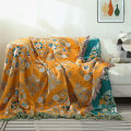 Miniatyrbilde 7 av 7: Bohemia Boho Bomullspledd for Sofa Sofatrekk Helårs Dekorativt Støvhåndkle Sengeteppe Kontor Bil Seng green bird 59x78inch(150x200cm)