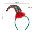 Miniatyrbilde 3 av 9: Julehårbøyler for jenter Paljetter Hårball Julenissen Juletre Hårbøyle Hatt Julegave til barn Jul MULTI