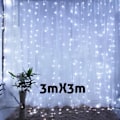 Miniatyrbild 1 av 11: 3M Julgransprydnad LED Fairy Ljusslinga Gardin Ljusgirlang Juldekoration för Hemmet Nyår 2023 Jul 2022 Navidad 3mX3m white LED Light
