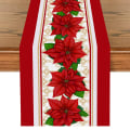Miniatyrbillede 3 af 11: Jule Polyester Bordløber Glædelig Jul Dekoration Til Hjemmet 2023 Julegaver Navidad Noel Nytår 2024 Natal Duge 4