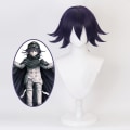 Miniatyrbild 5 av 8: Anime Danganronpa V3 Kokichi Oma Cosplay President Uniformer Halsduk Peruk Kappa och Hatt Halloween Karneval Party Kostymer Cloak S