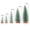 Miniatyrbilde 2 av 9: 1 stk. Mini juletre Liten Choinka Tre Snø Furu Base Tre Skrivebord Bord Ornamenter Navidad Xmas Dekor Nyttår 20CM As Picture Shown