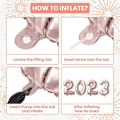 Miniatyrbillede 3 af 5: 2023 Ballontal - 2023 Balloner | Godt Nytår Dekorationer 2023 | Senior Dekorationer 2023 style3018 style3018