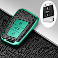 Miniatyrbillede 1 af 11: Kampagne Læder TPU Bil Nøgle Etui Cover Fob Til Polo Tiguan Passat Golf MK Jetta Skoda Kodiaq Superb Octavia Seat C Style green