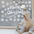 Miniatyrbild 4 av 11: God Jul Dekor Fönsterdekaler Santa Älg Väggdekal För Jul Hem Dörr Fönsterdisplay Dekor Gott Nytt År 2023 a