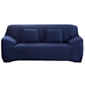 Miniatyrbillede 4 af 10: 1-4 Personers Lænestol Sofa Betræk Retro Lænestol Sofa Betræk Blødt Sofabetræk 17 Farver Black 1 seater