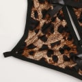 Miniatyrbild 3 av 5: TAM Satin Silk Pyjamas Leopardtryck Pyjamas Underkläder Nattkläder Satin Brown M