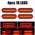 Miniatyrbild 7 av 10: 18 LED Bakljus 3 i 1 LED Bromsljus Varningslampa Backlampa Dynamisk Blinkers Signallampa För Bil Lastbil Släpvagn Traktor ATV RV Overseas 1pc 18 LED Light