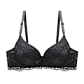 Miniatyrbild 1 av 5: Behåar för Kvinnor Med Bygel Underkläder Spets BH Bralette Sexiga Underkläder Behå BH Topp Black 42C