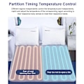Miniatyrbilde 4 av 5: Elektrisk Varmeteppe Automatisk Termostat Dobbel Kroppsvarmer Sengemadrass Elektriske Oppvarmede Tepper Matte Varmeapparat Blanket Single 70x150cm