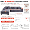Miniatyrbild 2 av 11: Stretch Rutig Sofföverdrag Elastiska Soffskydd för Vardagsrum funda soffa Stol Sofföverdrag Heminredning 1/2/3/4-sits Color 21 1-seat 90-140cm