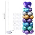Miniatyrbillede 1 af 11: 7/11/19 Rør Ballonholder Balloner Stativ Søjle Konfetti Ballon Børnefødselsdag Baby Shower Bryllupsdekoration Forsyninger 1set 127cm stand