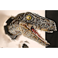 Miniatyrbilde 3 av 4: Nytt i Ornts - Velociraptor 3-delt Drak Resin Ornts Rotte Prop Hjem Rotter