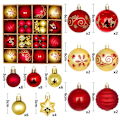 Miniatyrbild 1 av 11: Julgranskulor 42/44 st 6 cm Stora Julkulor Flerfärgade Kuldekorationer Julgransprydnader Set för Hemfest 44pcs3 As picture