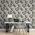 Miniatyrbilde 3 av 5: Elysian Blomstertapet Muriva Svart/Gull Black/Gold