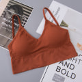 Miniatyrbillede 9 af 11: Yoga BH Dame Undertøj Push Up BH Dame Lingeri Sømløse BH'er 220 Green Free Size
