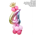 Miniatyrbilde 1 av 11: Regnbue Enhjørning Bursdagsfest Dekorasjon Engangsservise Sett Enhjørning Ballong Jente Baby Shower Barn Bursdagsfest Utstyr number4 set4