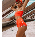 Miniatyrbilde 4 av 7: Yoga Sett Antrekk Sett Løping Sport Jumpsuit Treningsklær For Kvinner Orange L