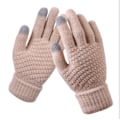 Miniatyrbild 2 av 11: Dam Vinter Touch Screen Handskar Tjocka Varma Stickade Stretchhandskar Imitationsull Full Finger Utomhus Skidhandskar Navy One Size