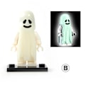 Pikkukuva 1 / 6: 2 kpl/setti Kauhu Halloween-sarjan rakennuspalikat Valoisa hymyilevä &amp; itkevä aavemalli Toimintahahmot Pienet palikat Lelut lapsille Default Title