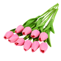 Miniatyrbilde 9 av 11: 10 stk. Tulipaner Kunstige Blomster Ekte Berøringsfølelse Kunstig Bukett Fake Blomst for Bryllupsdekorasjon Blomster Hjem Hagedekor R